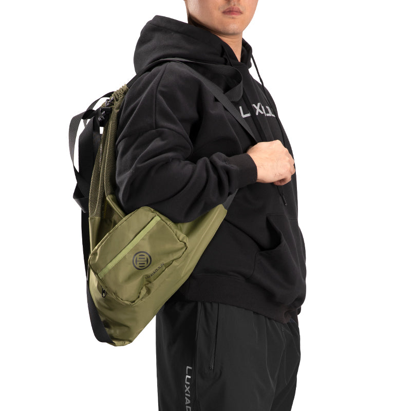 Sac à cordon en mesh LUXIAOJUN Vert