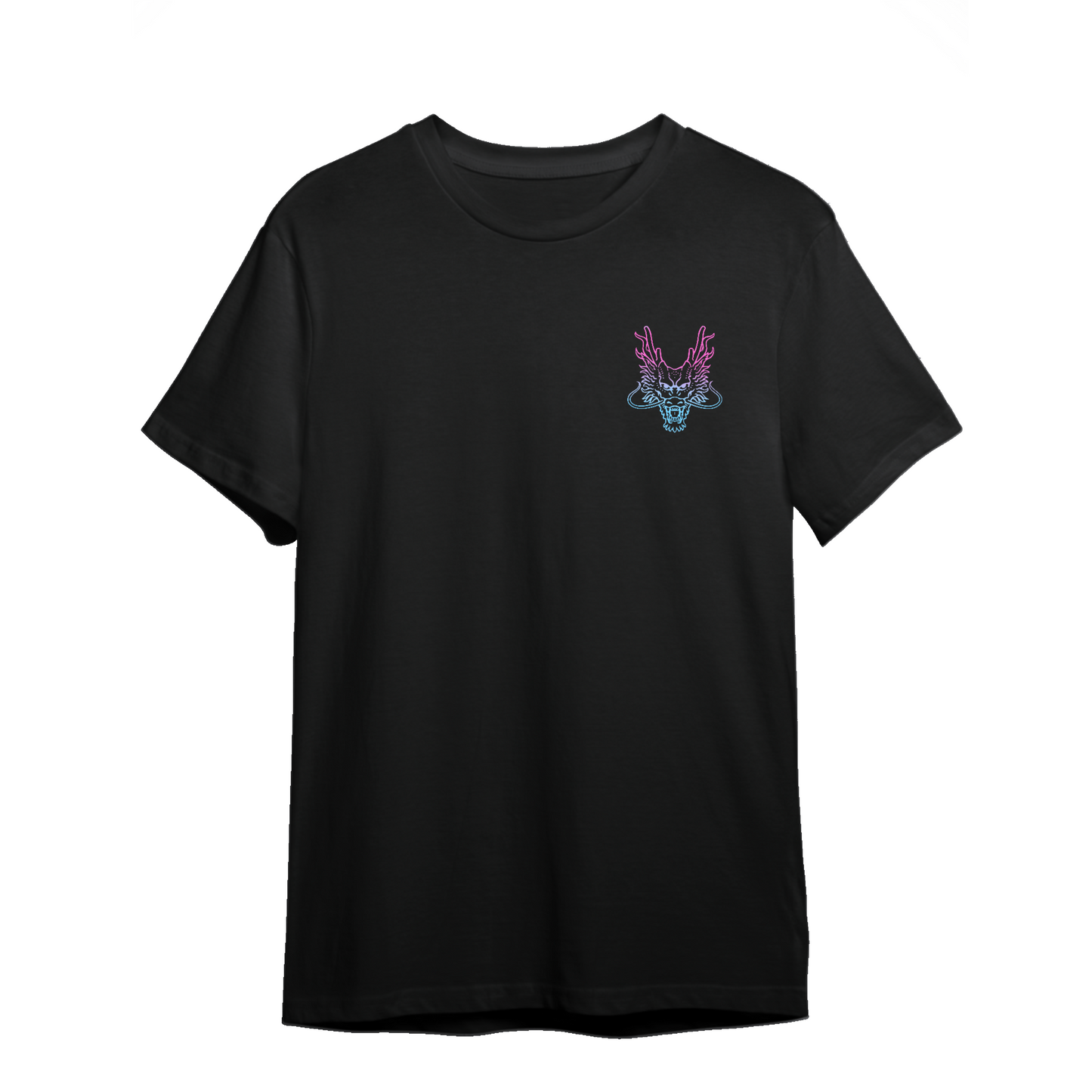 T-shirt oversize unisexe LUXIAOJUN - Dragon Power Violet