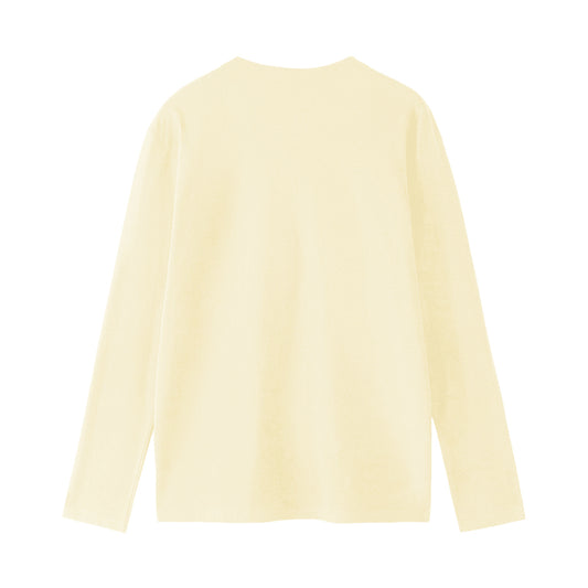 T-shirt manches longues unisexe Crème