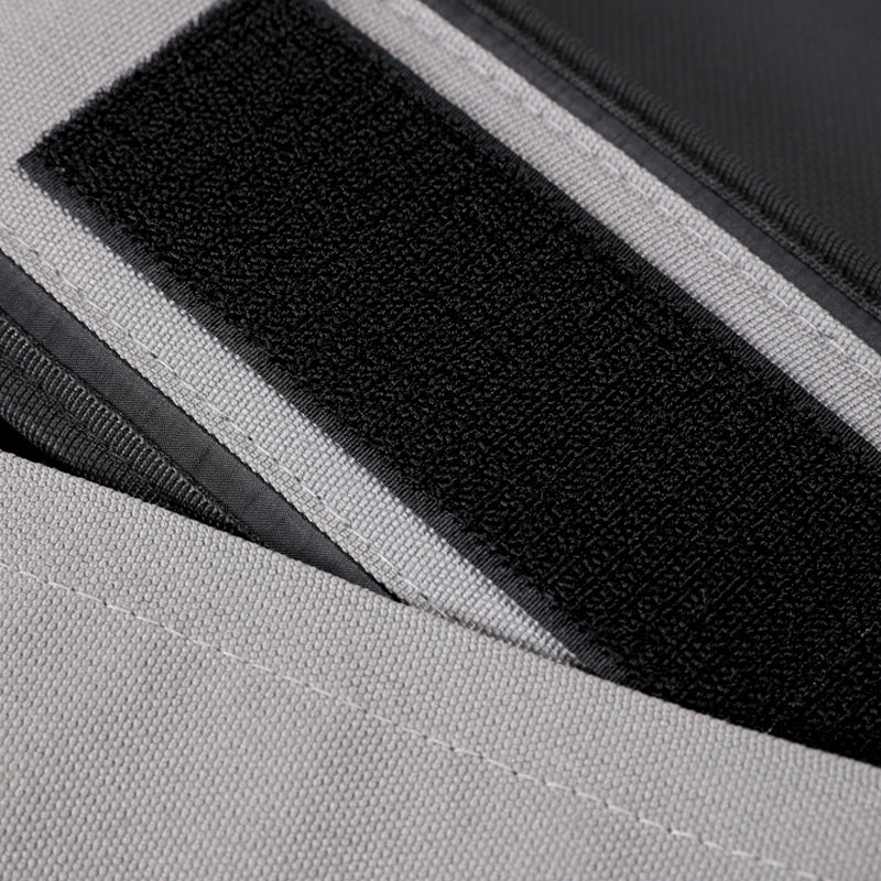 Ceinture d'haltérophilie en nylon LUXIAOJUN 4″ Gris