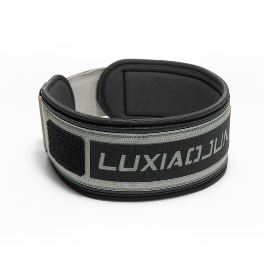 Ceinture d'haltérophilie en nylon LUXIAOJUN 4″ Gris