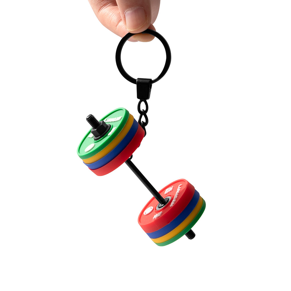 Porte-clés barre d’haltérophilie miniature