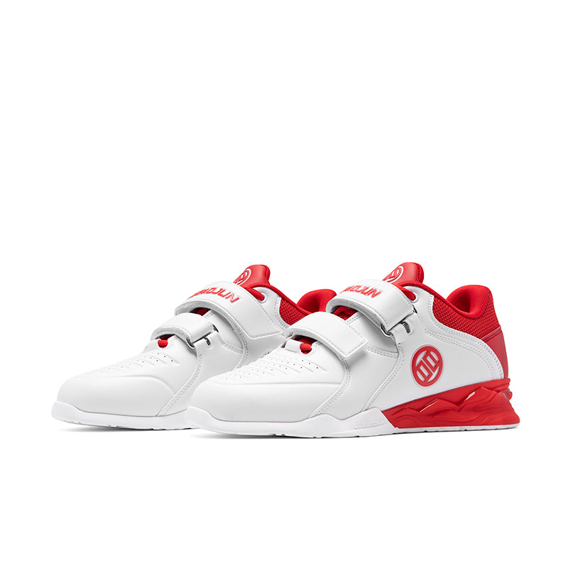 LUXIAOJUN Chaussures d’haltérophilie – Rouge & Blanc