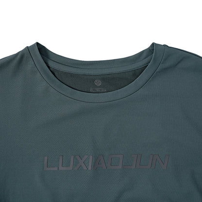 LUXIAOJUN Herren Performance T-Shirt Daily Essentials Grün