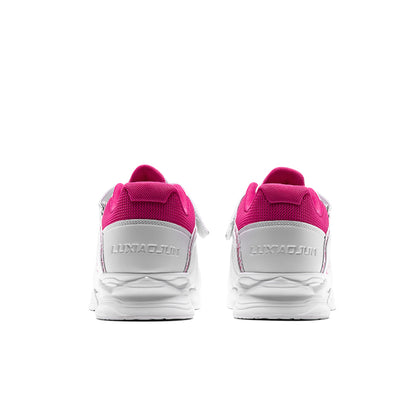 LUXIAOJUN Gewichtheberschuhe – Pink & Weiß (Schlangen-Edition)
