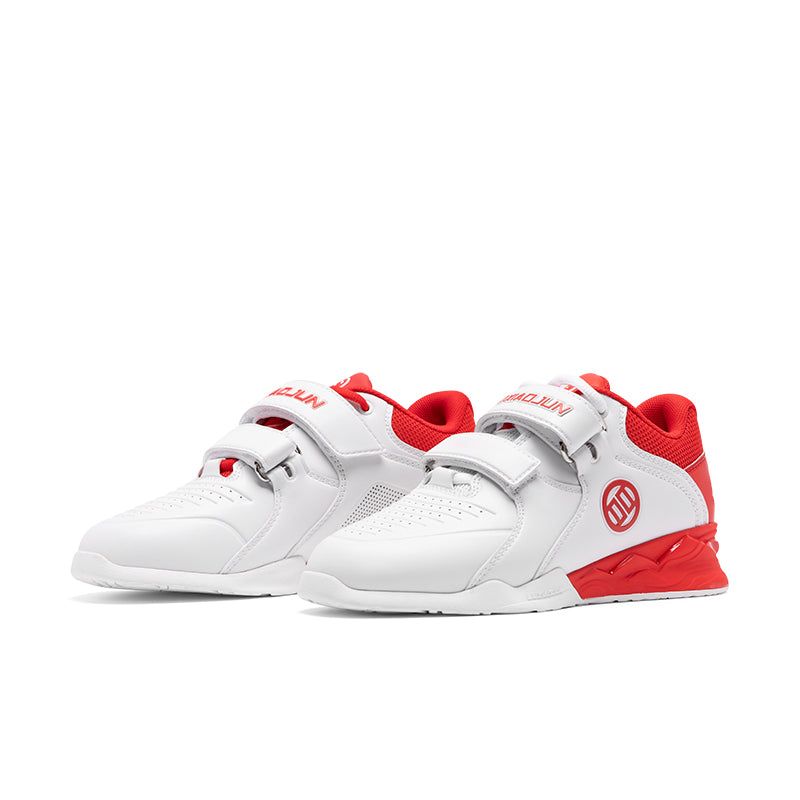 LUXIAOJUN Chaussures d’haltérophilie – Rouge & Blanc