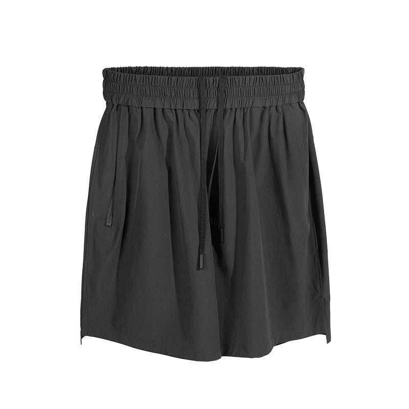 LUXIAOJUN – Short de sport léger et à séchage rapide pour homme 9″ Noir
