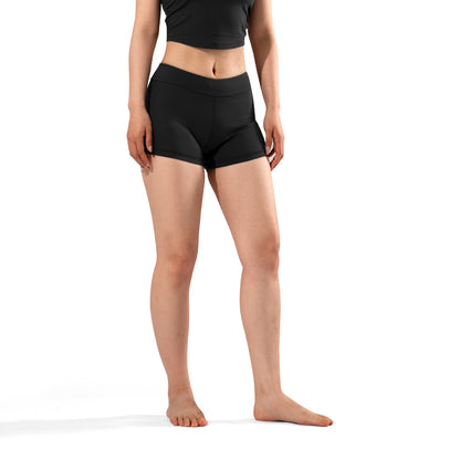 LUXIAOJUN Pro Sportswear – Trainingsshorts für Damen, Schwarz