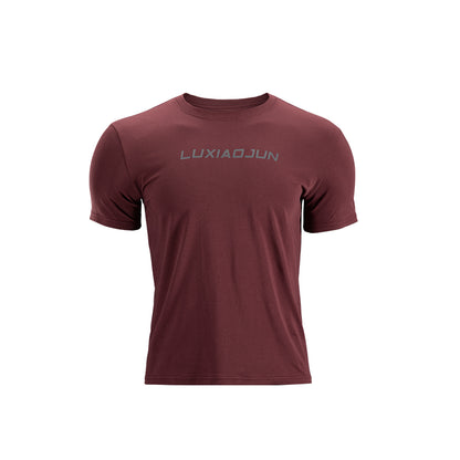 Klassisches Herren-T-Shirt Bordeaux