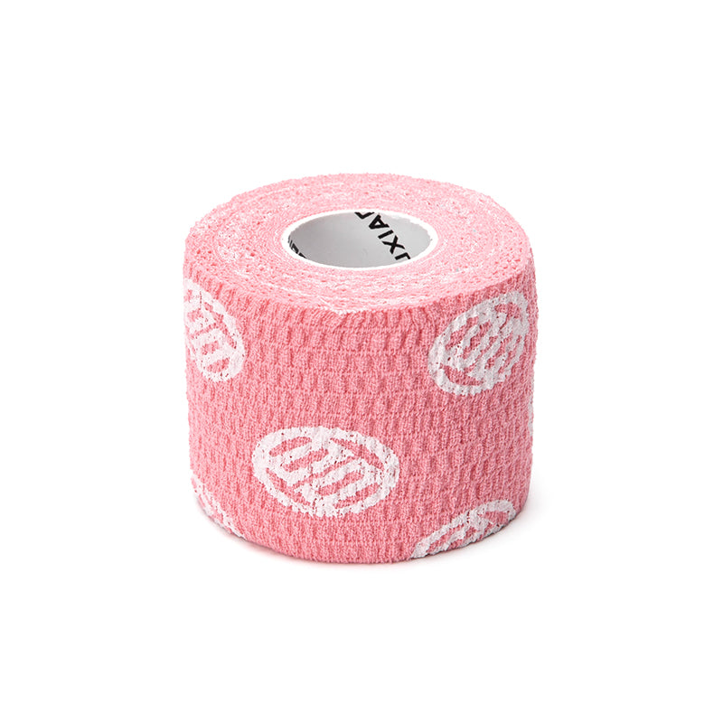 LUXIAOJUN Tape pouce haltérophilie (Hook Grip)- bande cohésive élastique, lot de 3 Rose