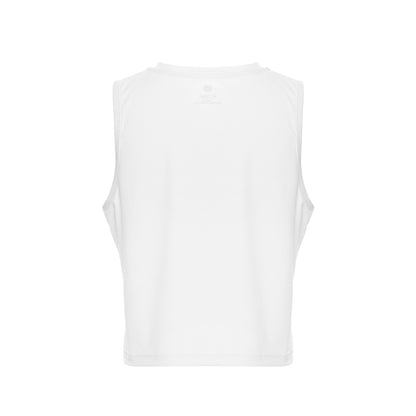 LUXIAOJUN Daily Essentials Crop Top Performance Femme Blanc