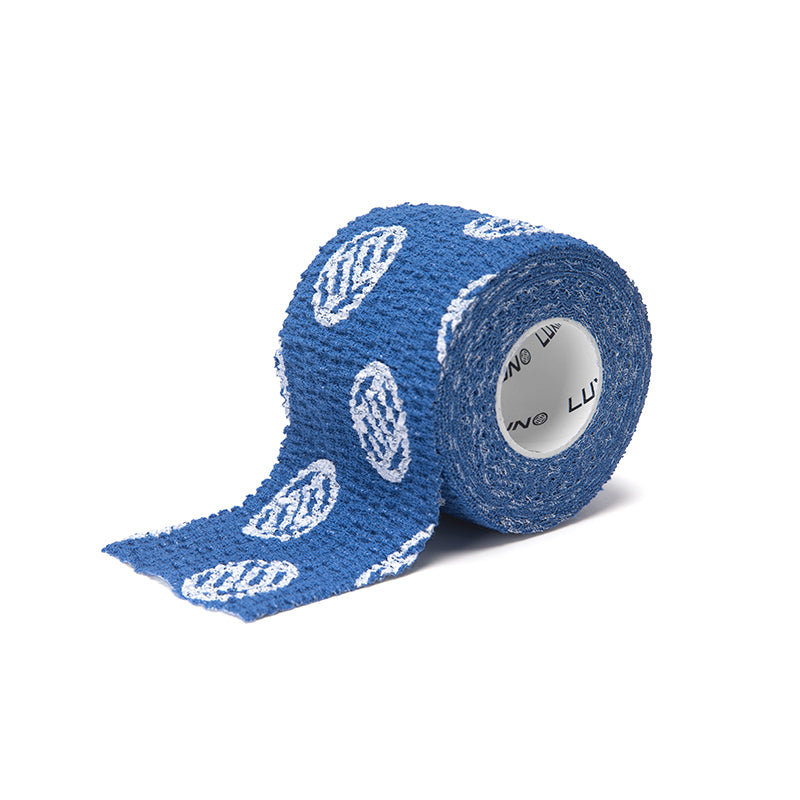 LUXIAOJUN Tape pouce haltérophilie (Hook Grip)- bande cohésive élastique, lot de 3 Bleu