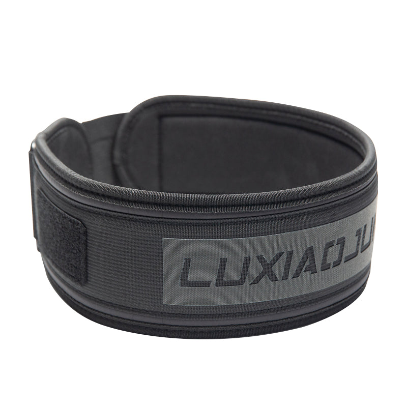 Ceinture d'haltérophilie en nylon LUXIAOJUN 4″ Noir