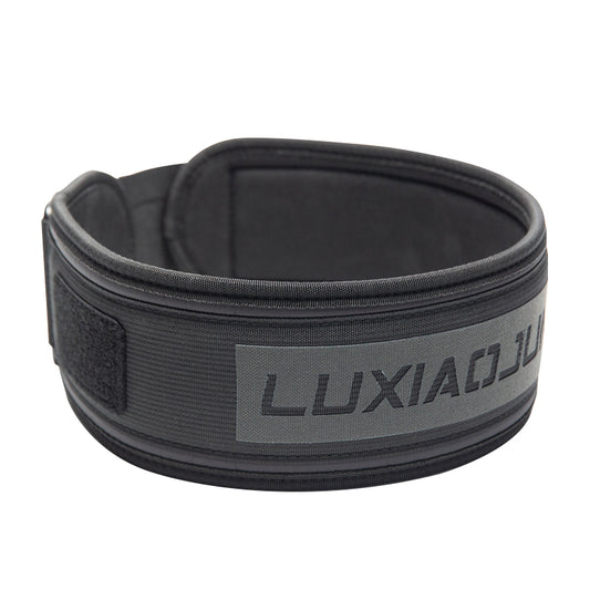 Ceinture d'haltérophilie en nylon LUXIAOJUN 4″ Noir