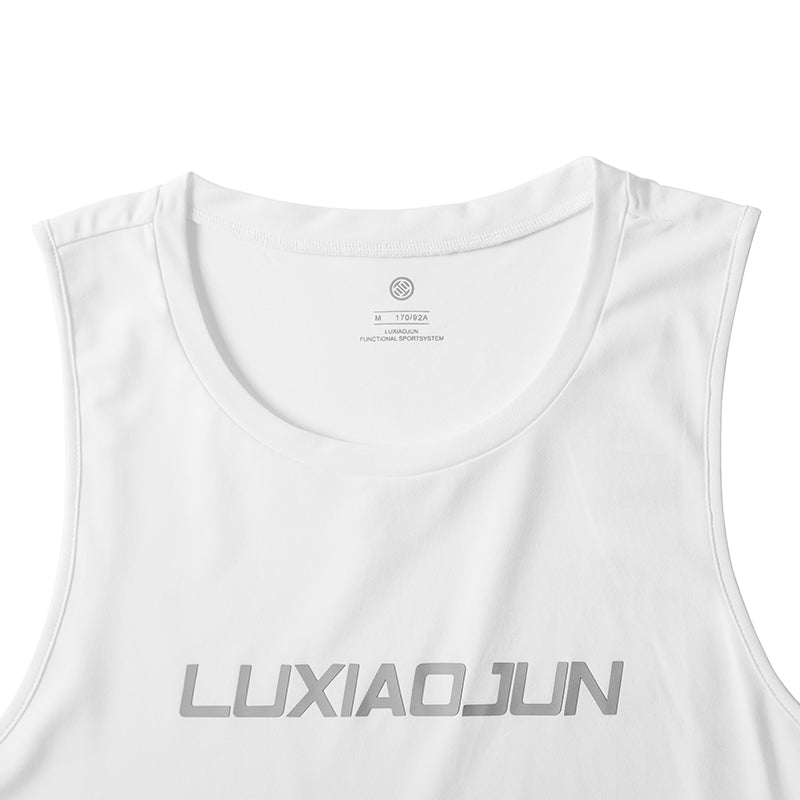 LUXIAOJUN Daily Essentials Débardeur de performance pour homme Blanc