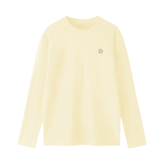 T-shirt manches longues unisexe Crème