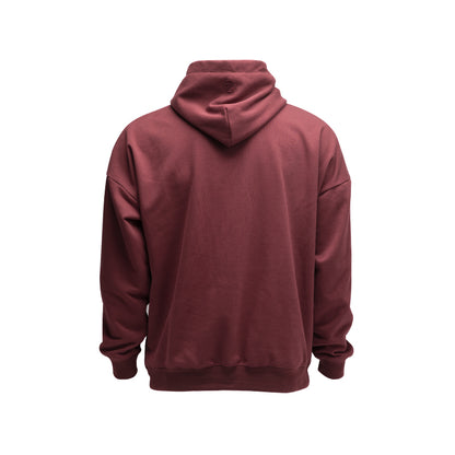 Unisexer Oversize-Hoodie LUXIAOJUN – Sportswear Essentials Burgunderrot