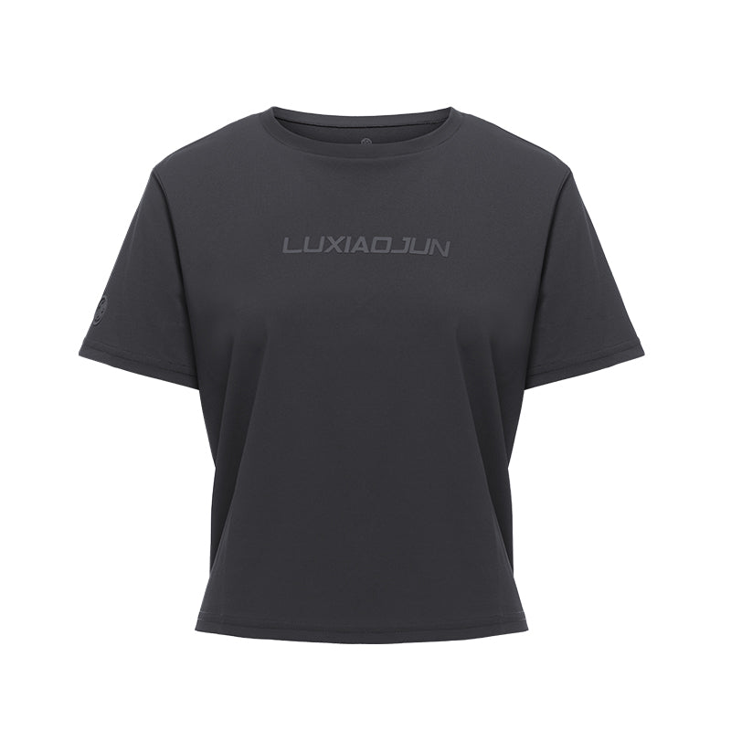 T-shirt de sport femme LUXIAOJUN noir – Collection Essentiels du quotidien Noir