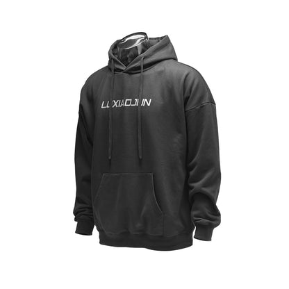 Sweat à capuche oversize unisexe LUXIAOJUN – Sportswear Essentials NOIR