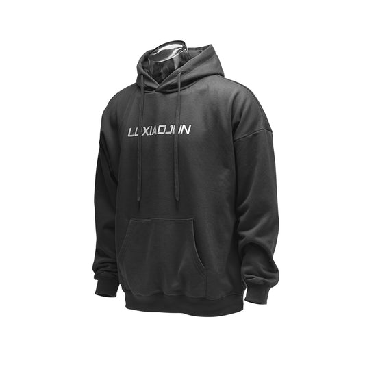 Unisexer Oversize-Hoodie LUXIAOJUN – Sportswear Essentials SCHWARZ