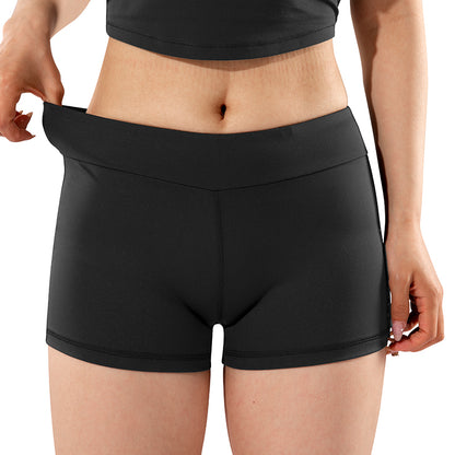 LUXIAOJUN Pro Sportswear – Trainingsshorts für Damen, Schwarz