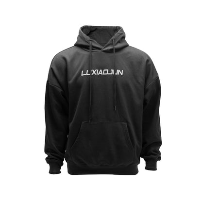 Sweat à capuche oversize unisexe LUXIAOJUN – Sportswear Essentials NOIR