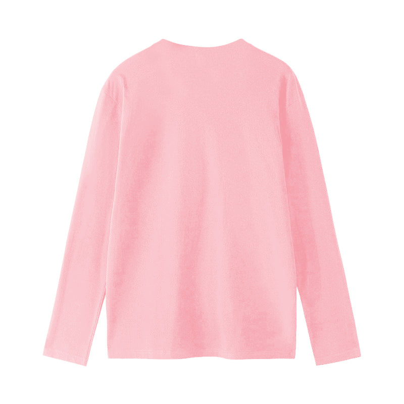 T-shirt manches longues unisexe Rose