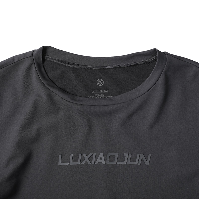T-shirt de sport femme LUXIAOJUN noir – Collection Essentiels du quotidien Noir