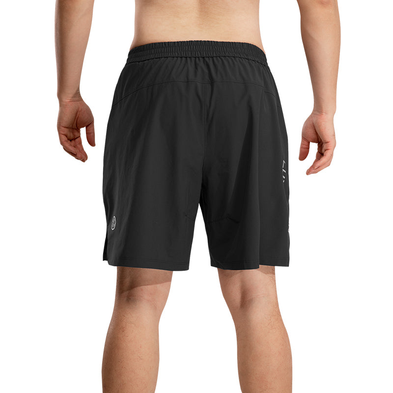 LUXIAOJUN – Short de sport léger et à séchage rapide pour homme 9″ Noir