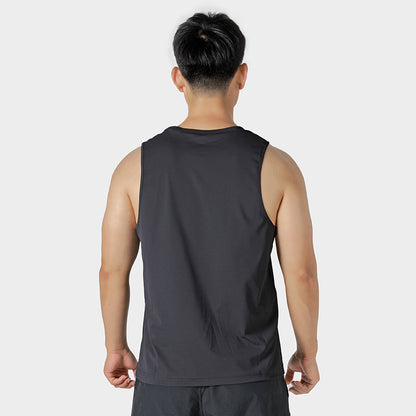 LUXIAOJUN Daily Essentials Performance Tanktop für Herren, Schwarz