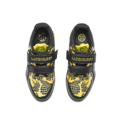 LUXIAOJUN Gewichtheberschuhe – Schwarz & Gold (Schlangen-Edition)