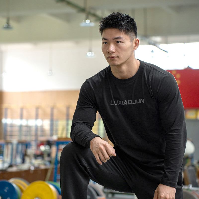 T-shirt manches longues unisexe Noir