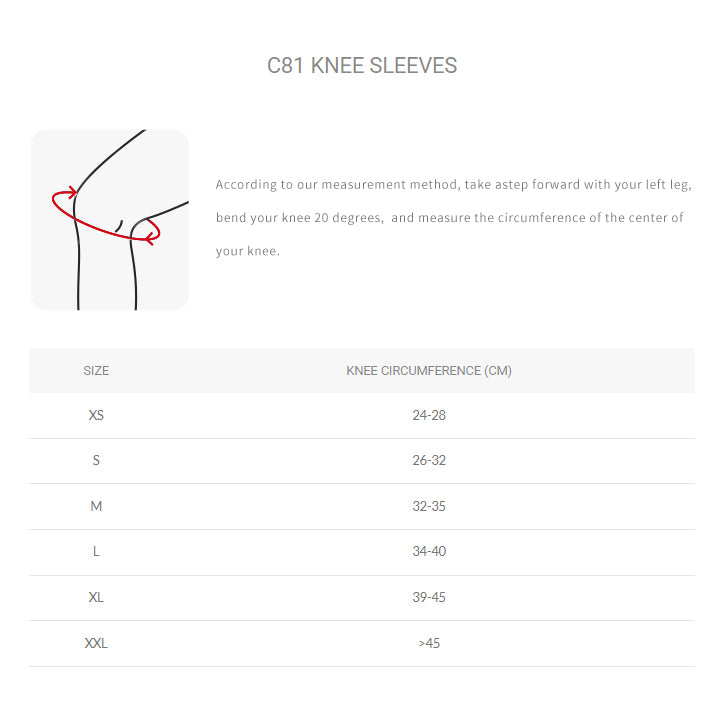 Genouillères LUXIAOJUN  Weightlifting Essentials C81 Rouge