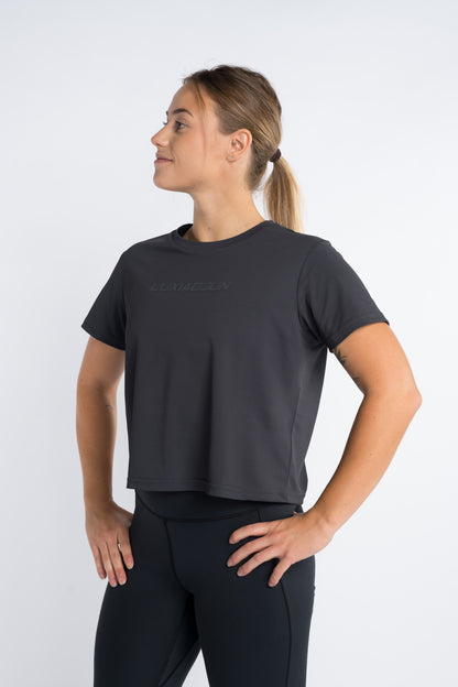 T-shirt de sport femme LUXIAOJUN noir – Collection Essentiels du quotidien Noir