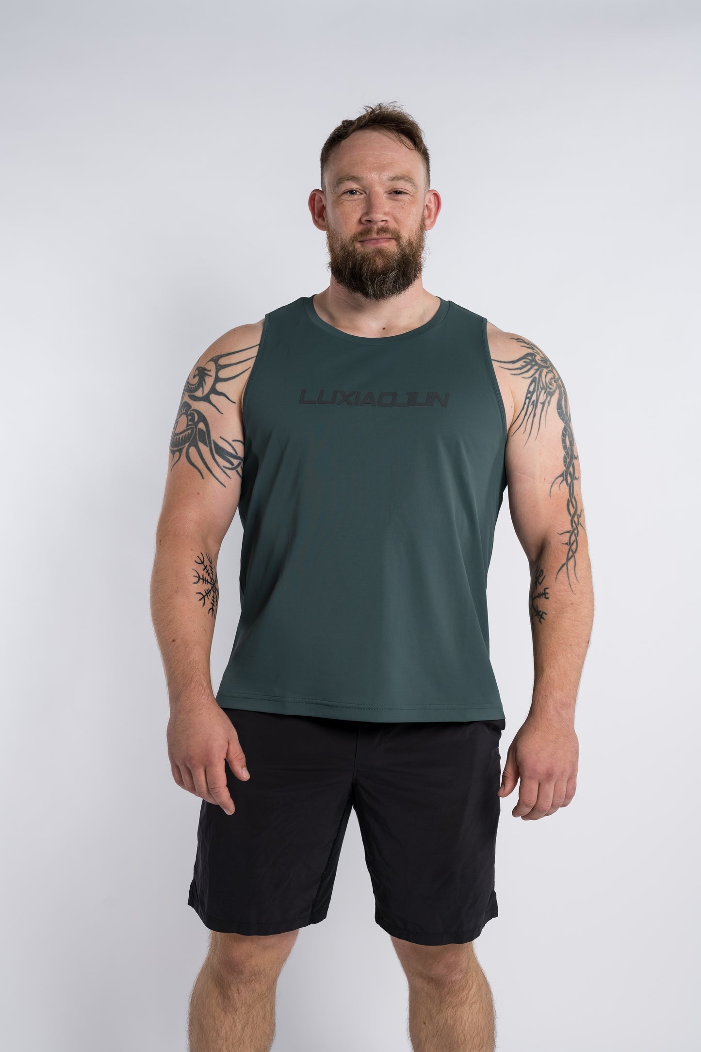 LUXIAOJUN Daily Essentials Débardeur de performance pour homme Vert