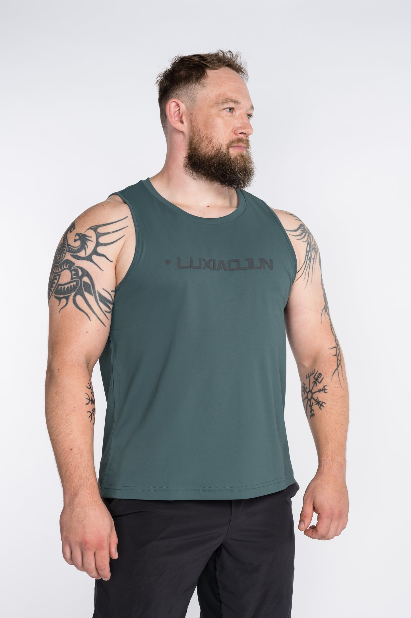 LUXIAOJUN Daily Essentials Débardeur de performance pour homme Vert