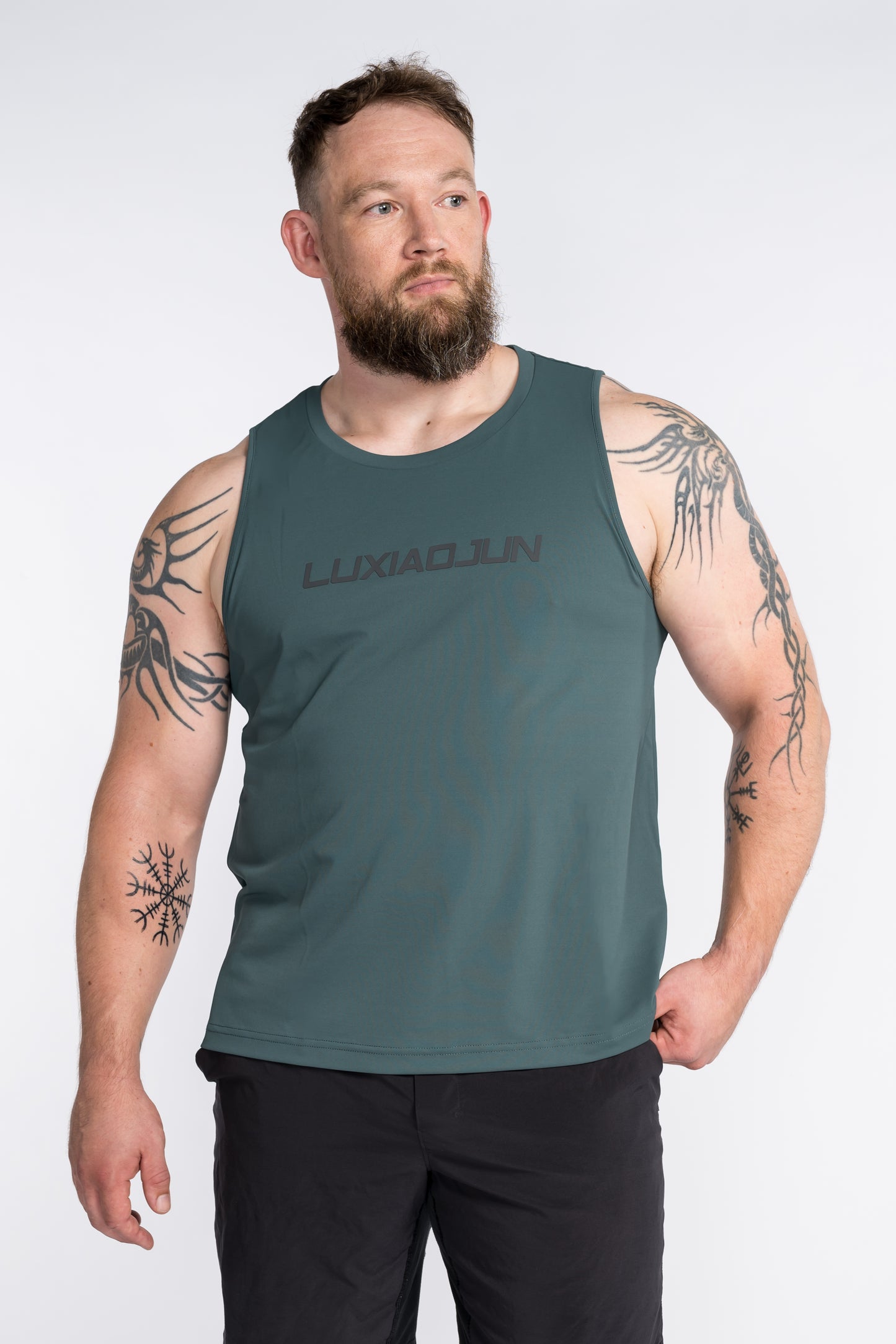 LUXIAOJUN Daily Essentials Débardeur de performance pour homme Vert