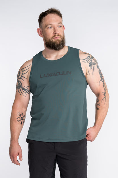 LUXIAOJUN Daily Essentials Débardeur de performance pour homme Vert