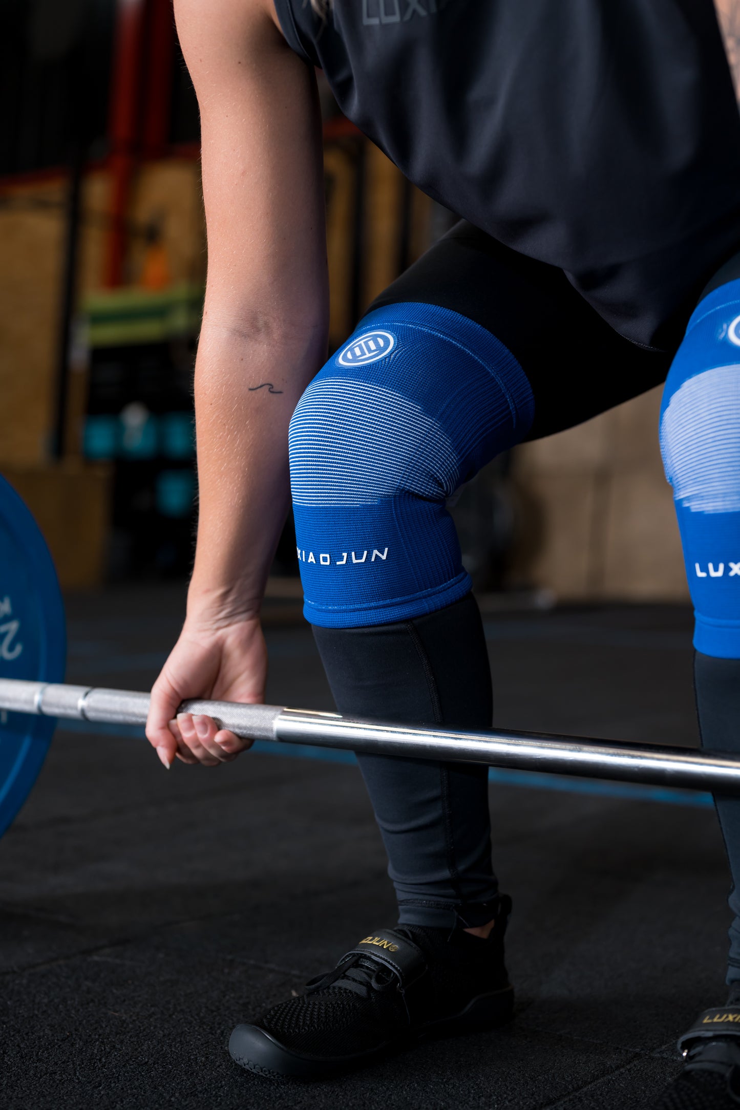 Genouillères LUXIAOJUN  Weightlifting Essentials C81 Bleu