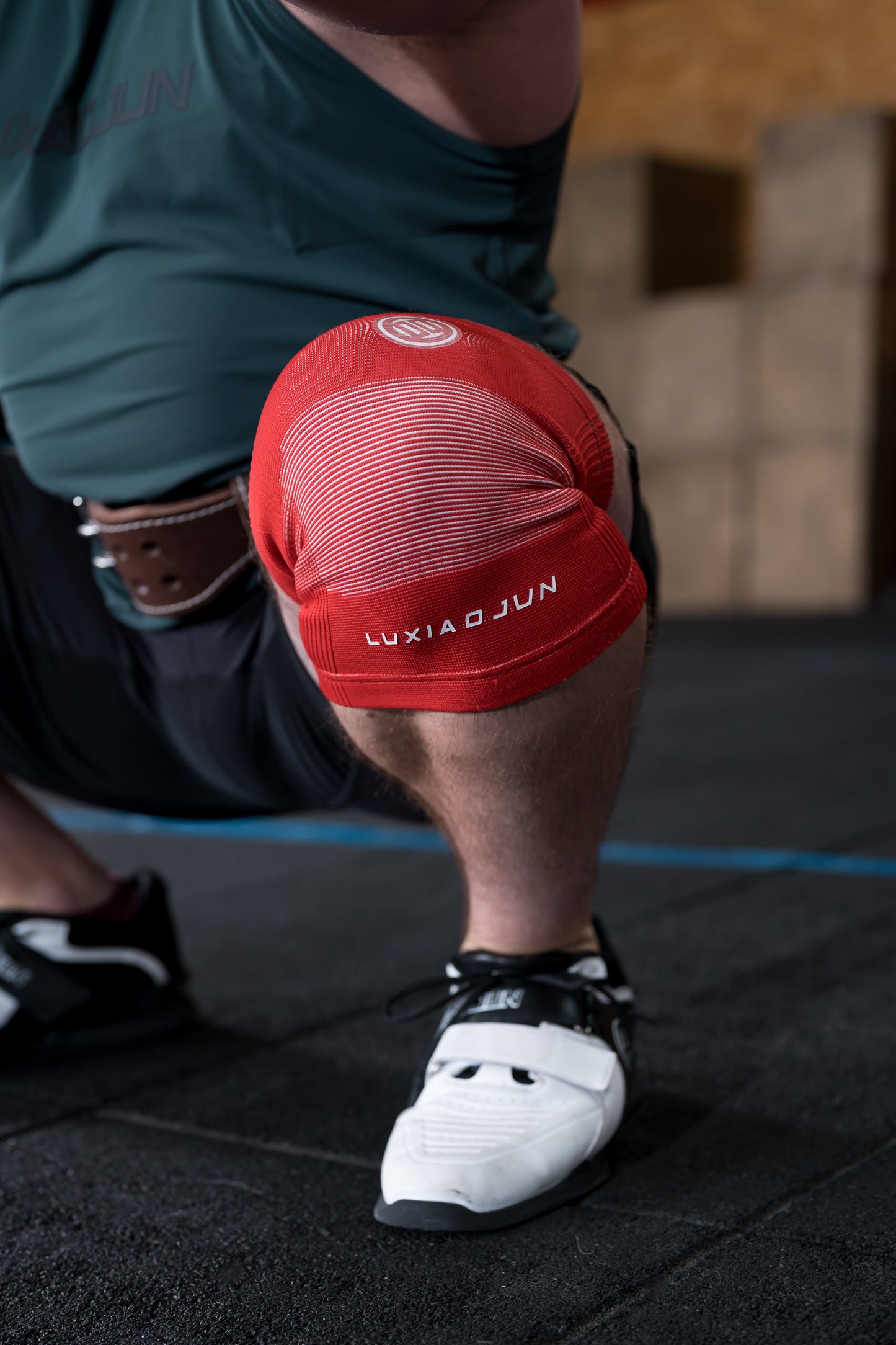 Genouillères LUXIAOJUN  Weightlifting Essentials C81 Rouge