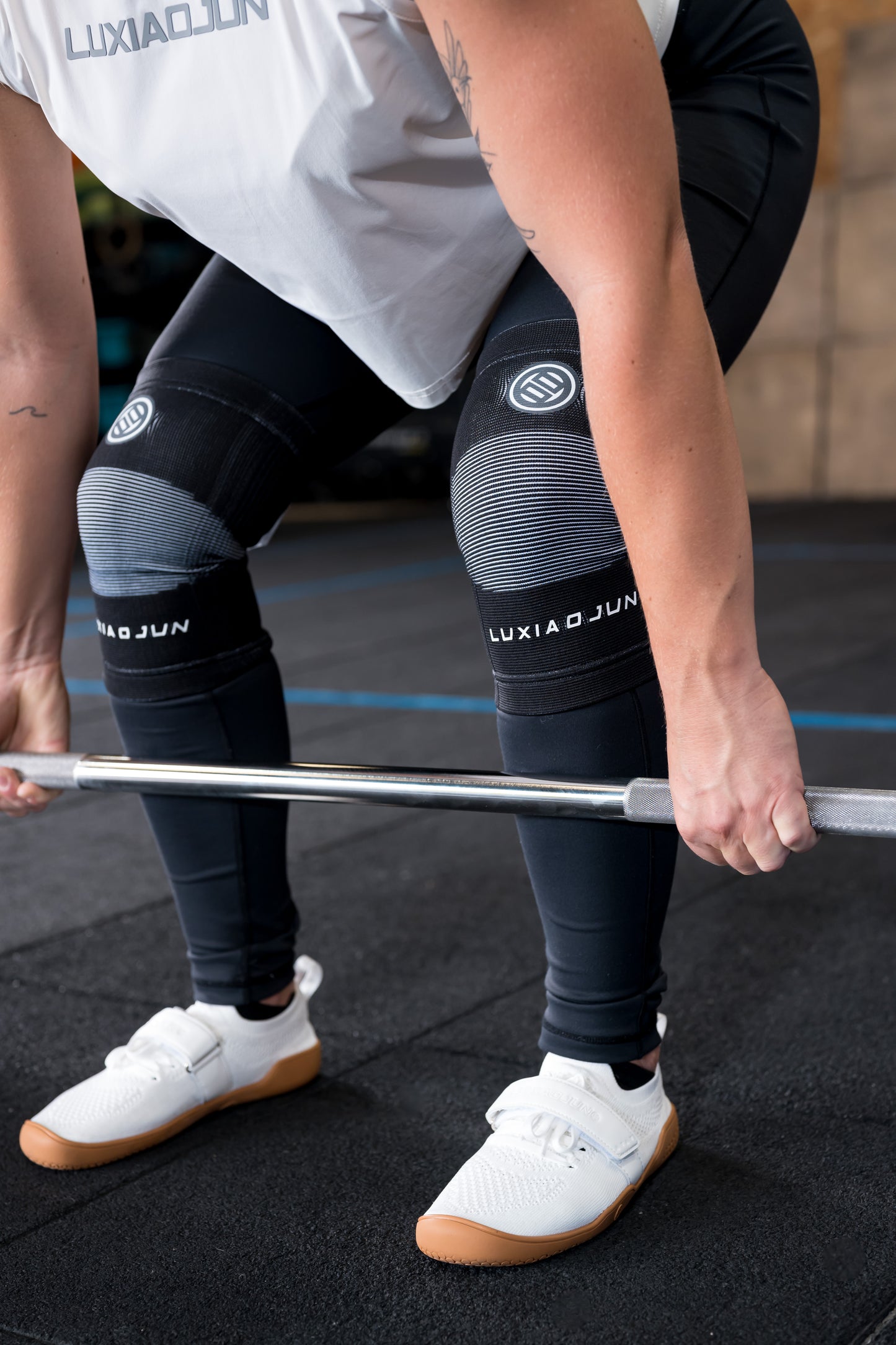 Genouillères LUXIAOJUN Weightlifting Essentials C81 Noir