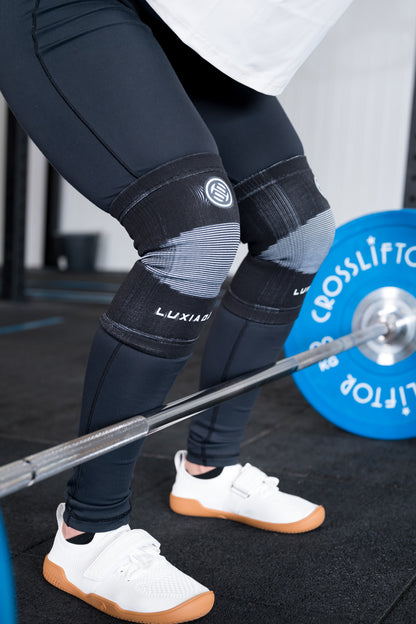LUXIAOJUN Weightlifting Essentials Knieschützer C81 Schwarz