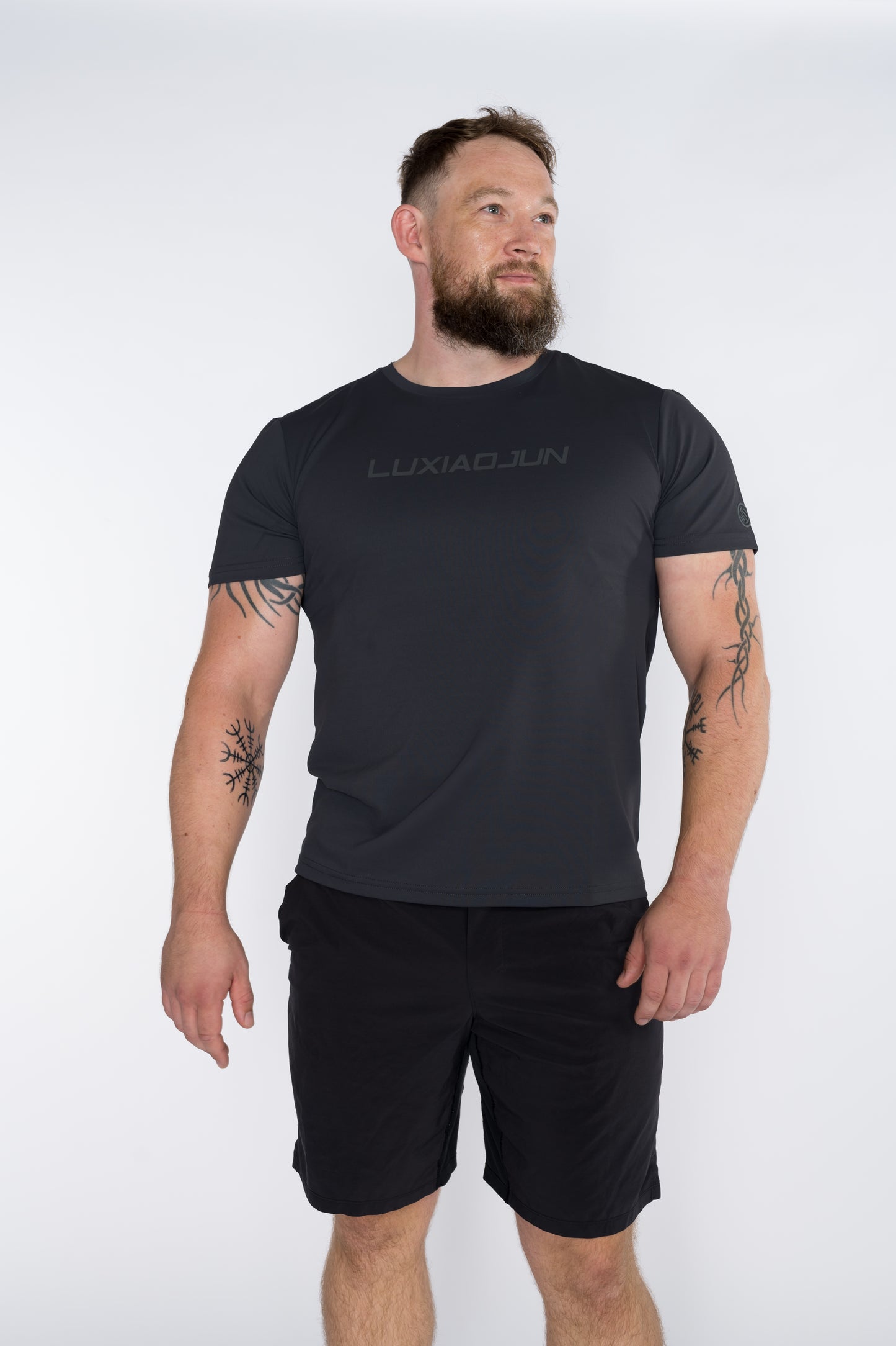 T-shirt de performance homme LUXIAOJUN noir Daily Essentials Noir