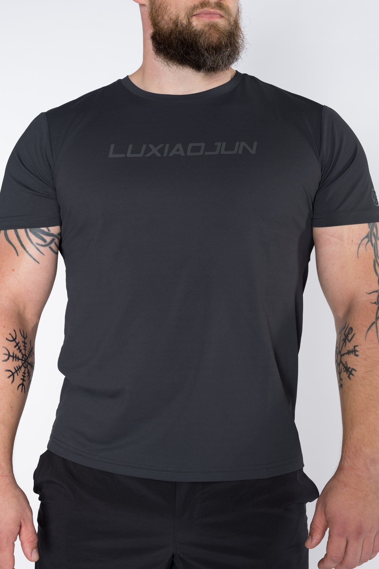T-shirt de performance homme LUXIAOJUN noir Daily Essentials Noir
