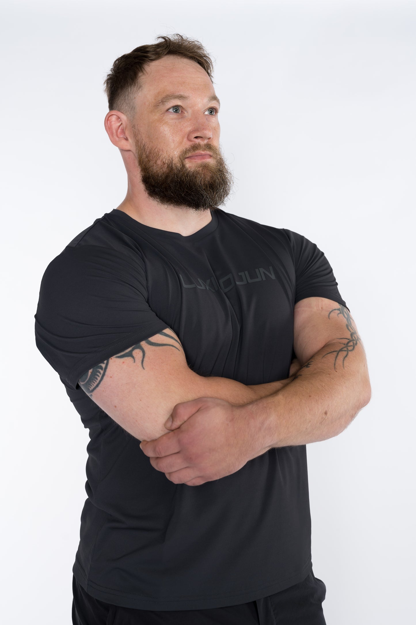 T-shirt de performance homme LUXIAOJUN noir Daily Essentials Noir