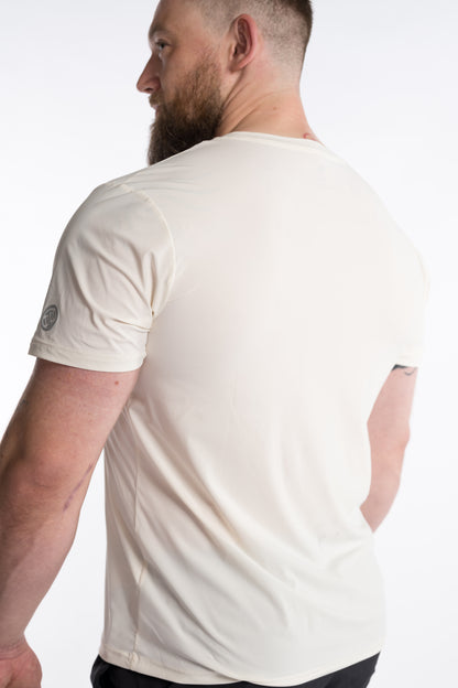 LUXIAOJUN Herren Performance T-Shirt Weiß Daily Essentials Weiß