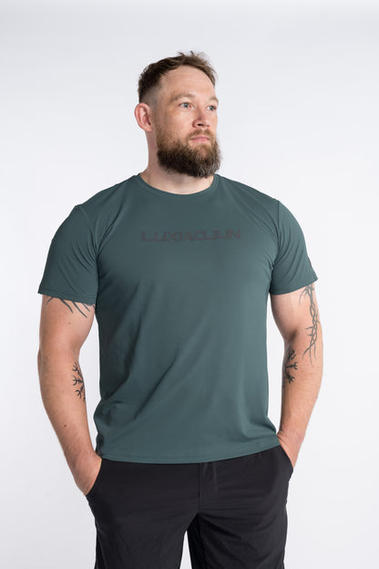 LUXIAOJUN Herren Performance T-Shirt Daily Essentials Grün