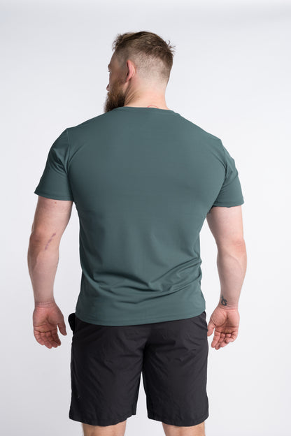 LUXIAOJUN Herren Performance T-Shirt Daily Essentials Grün