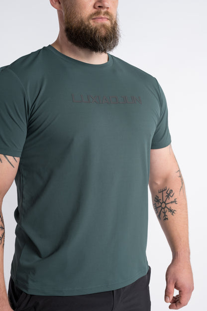 LUXIAOJUN Herren Performance T-Shirt Daily Essentials Grün