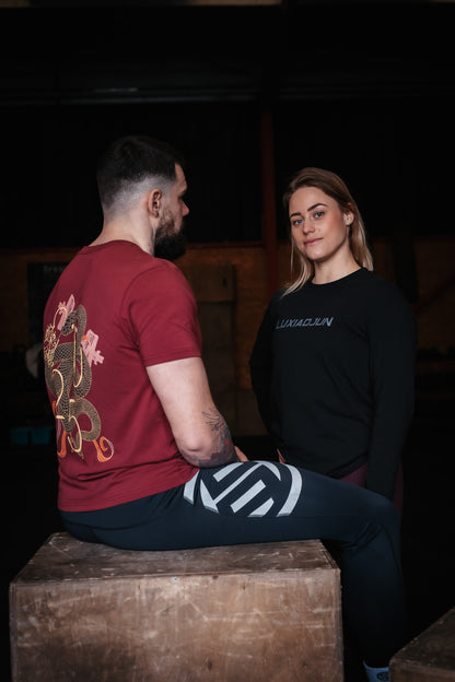 T-shirt unisexe LUXIAOJUN — Édition limitée Année du Serpent (Bordeaux)